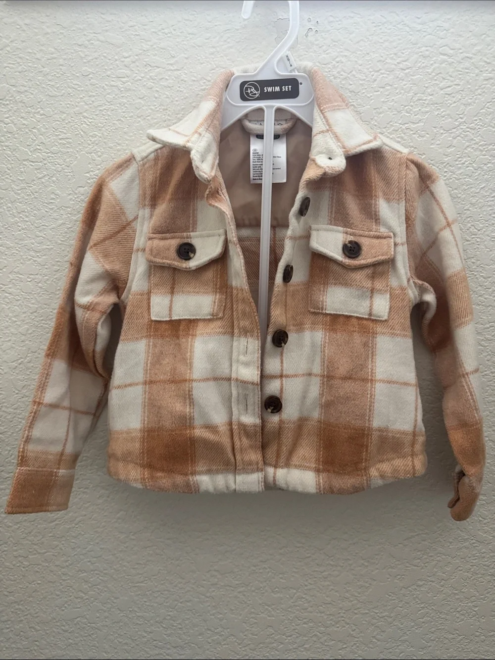Toddler Boy 3T Outfit Bundle Volcom Hooded Shacket Joggers & Plaid Jacket 3PCS